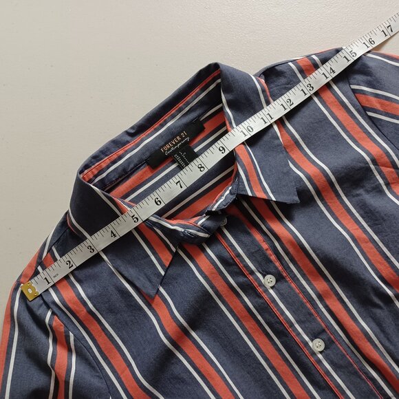 Forever 21 Striped Shirt Dress - Picture 9 of 16